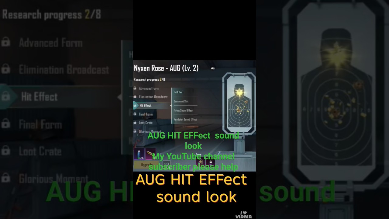 Звуковой эффект AUG HIT. Подписчики моего YouTube-канала, пожалуйста, помогите!