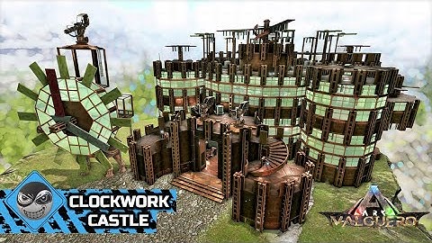 ARK: Survival Evolved - How to Build a Castle - Steampunk Castle (No Mods)