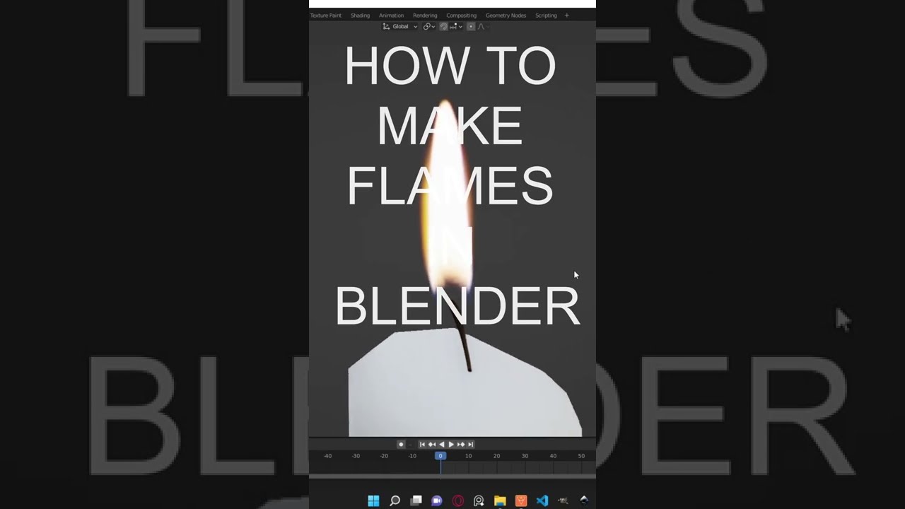Make Candle Flame in Blender 