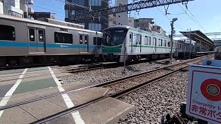 [JR車代走]東京メトロ16000系16119F 千代田線・JR常磐線直通 急行我孫子行き 向ヶ丘遊園駅発車