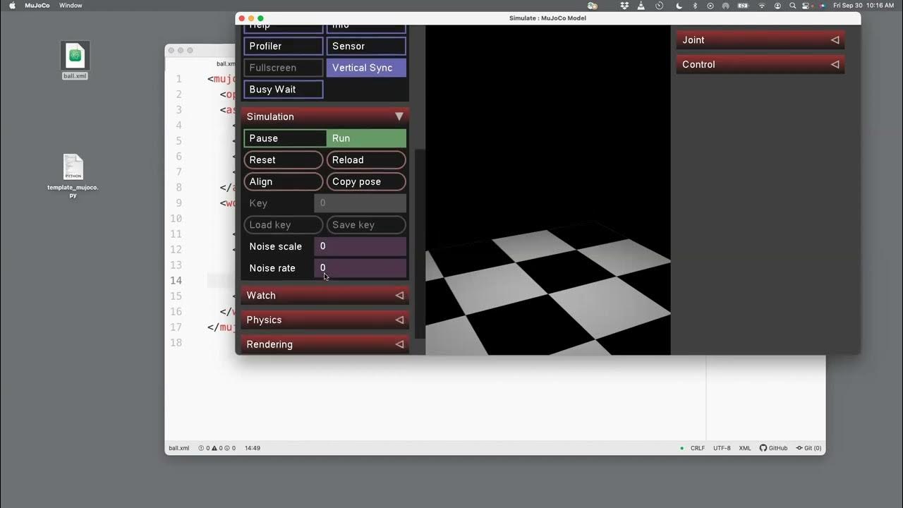 MuJoCoPy Lec 9 Ball Rolling/Sliding in 2D YouTube