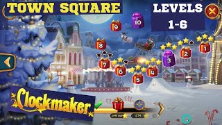 How to play Clockmaker levels 1-6 Event Town Square Clockmaker Stole the Holidays screenshot 3