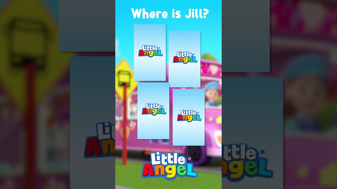 Can You Remember Where Jill Is Memorygame Shortsgame Shorts Little Angel Nursery Rhymes Song