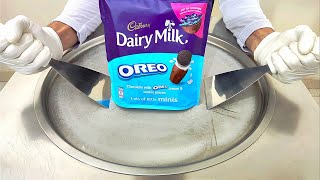 oreo & Cadbury ice cream rolls street asmr food | ايس كريم اوريو ايسكريم رول اوريو وكادبوري