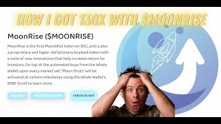 How I Got 130x with MOONRISE | New Features Of Moonrise | Marketing | Defi Defenders