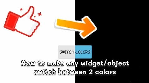 How To Make Any Widget/Object Switch Between 2 Colors in Sketchware | Sketchware Tutorial |