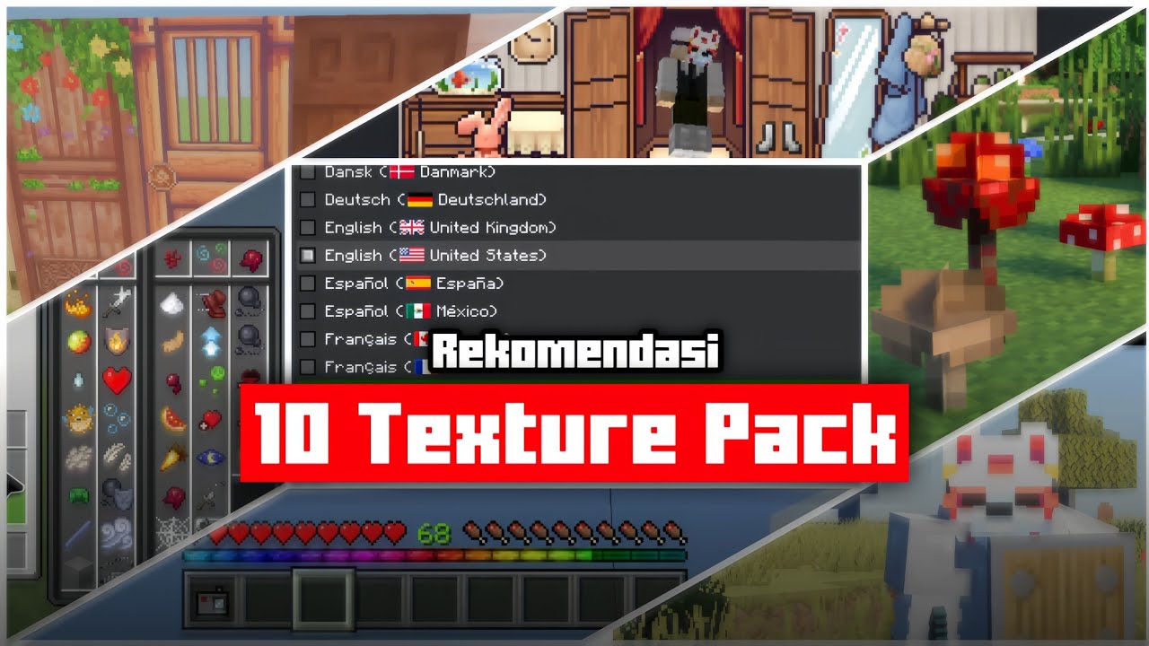 10 Texture pack Unik & Berguna untuk MCPE 1.21+ - YouTube