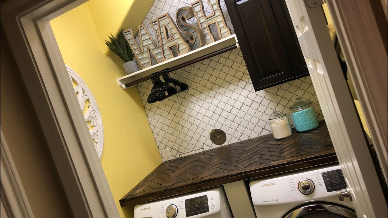 DIY EXTREME LAUNDRY ROOM MAKEOVER - YouTube