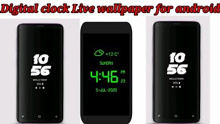 Digital Clock Live wallpaper -7 screenshot 1