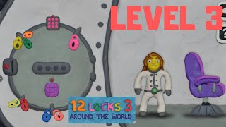 12 LOCKS 3: AROUND THE WORLD LEVEL 3 (OPENING THE HATCH IN THE OPEN SPACE) screenshot 5