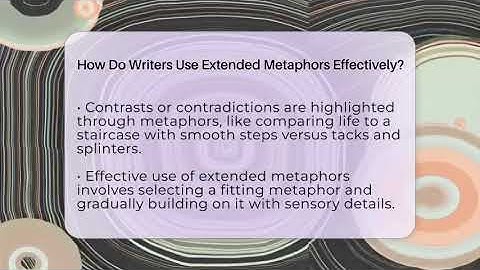 How Do Writers Use Extended Metaphors Effectively? - The Storytellers Room