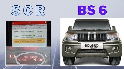 Mahindra Bolero BS6 SCR  Routine, #P2BA700 #P2BA768 #P2BAF00