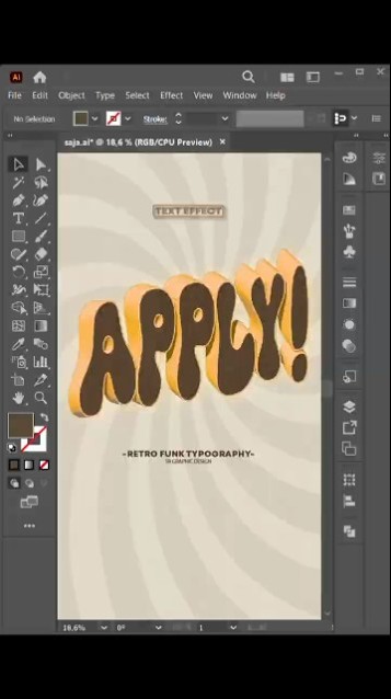 Illustrator Cartoon Text Tutorial How to create Text effect in adobe illustrator #shorts #tutorials - YouTube