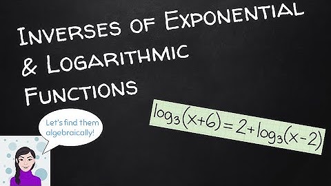 Inverses of Exponential and Logarithmic Functions