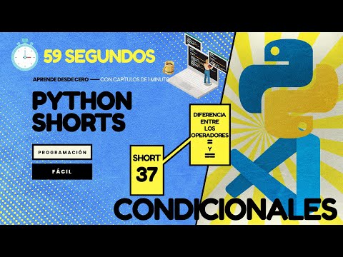 DIFERENCIA entre los OPERADORES = y == - Python en 1 minuto CP37