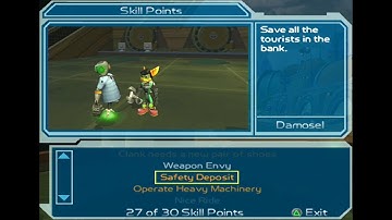 Ratchet and Clank 2 Going Commando Skill Point Planet Damosel Safety Deposit