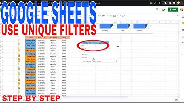 ✅  How To Use Unique Filter In Google Sheets 🔴