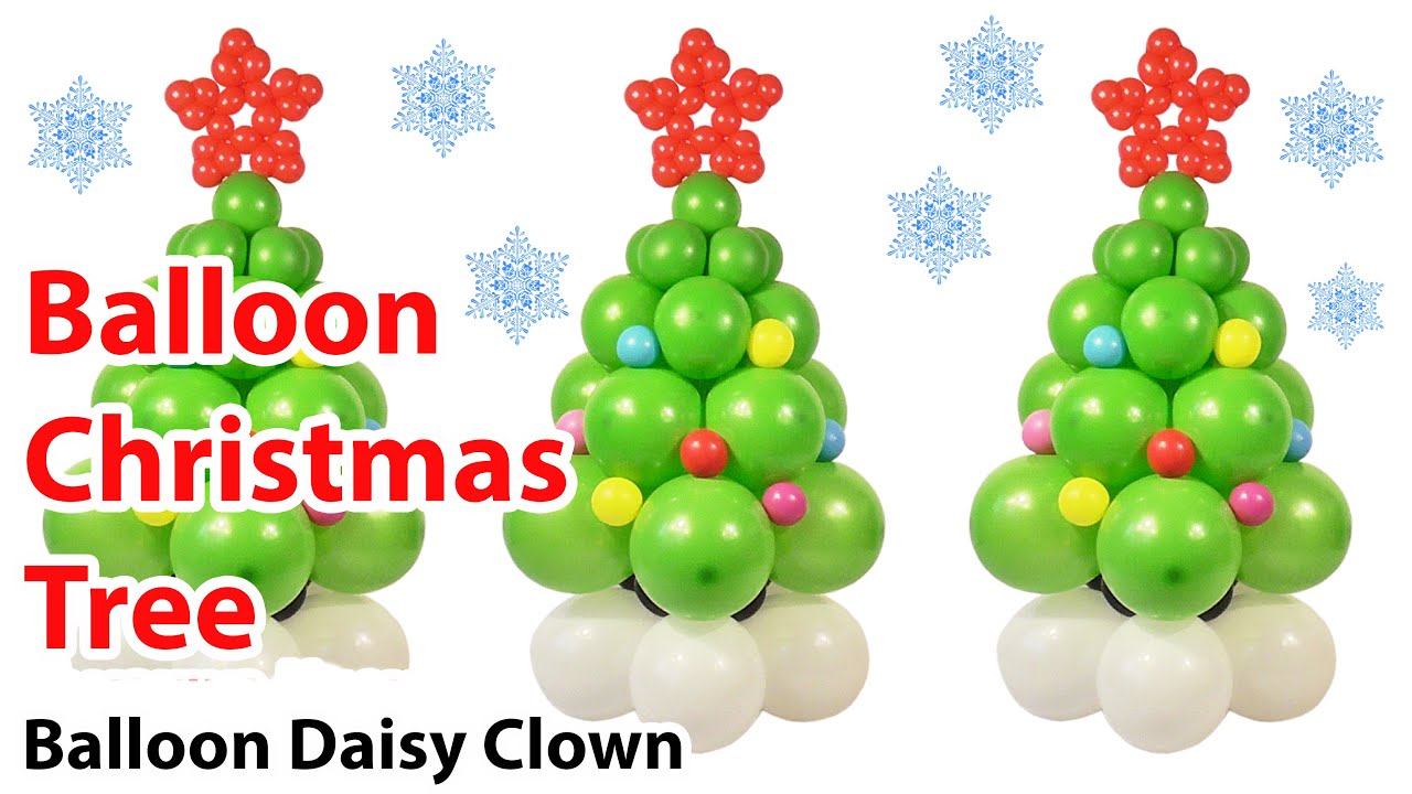 Balloon Christmas Tree 🎄 Crafts YouTube