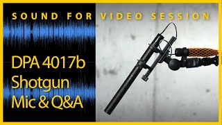 Sound for Video Session — DPA 4017b Shotgun Microphone & Q&A
