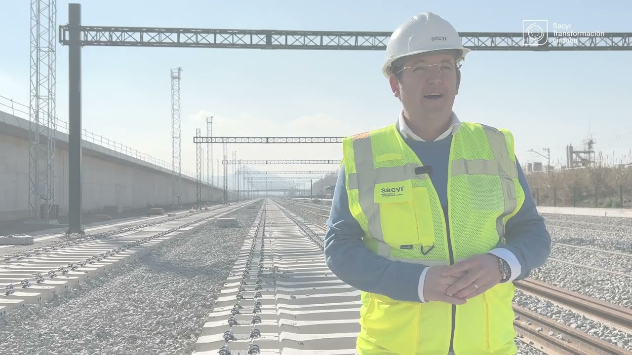 Video Sacyr. Reutilización de materiales en la obra ferroviario de La Llagosta