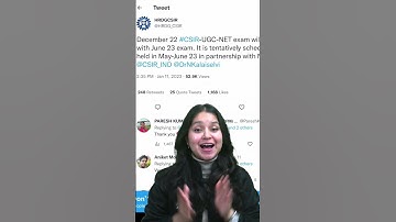 CSIR UGC NET 2023 Exam Schedule Out | Latest Exam Updates #csir #csirnet #csirugcnet #csirugcnet2023