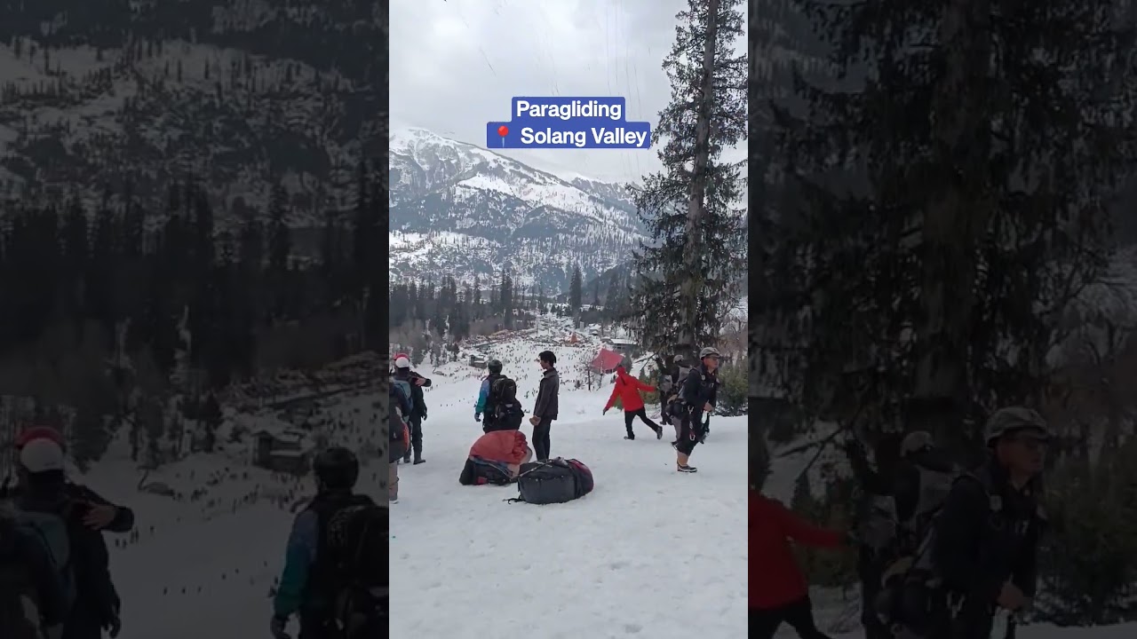 Paragliding at Solang Valley |Snow adventure|Adventurous sports 