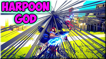Harpoon God vs Every Faction(1/2) - TABS ORIGINAL MODS GAMEPLAY