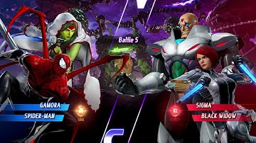 Arcade Mode:Gamora/Spider-Man|MARVEL VS. CAPCOM: INFINITE