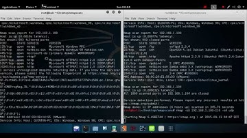 Port scanning using nmap