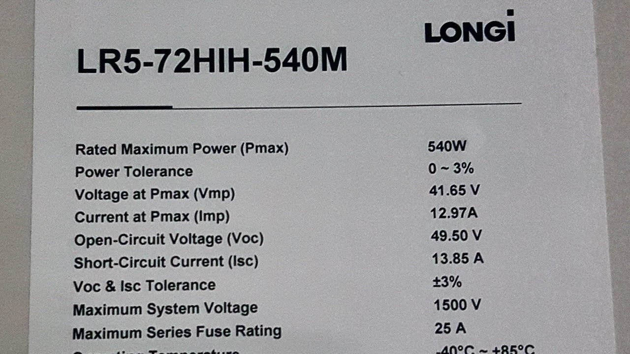 LONGI HIMO5 540 Watts Solar Panel by JAB Solar
