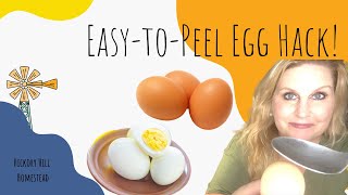 Egg hack: How to make failproof easy to peel eggs!