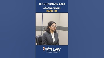 109 Rank | Aparna Singh | UP JUDICIARY 2023 #judiciary #lawyer #advocate #motivational