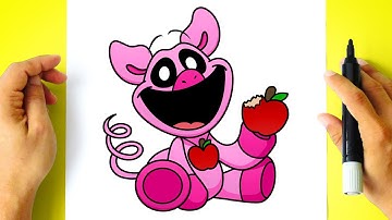 How to DRAW PICKY PIGGY - Smiling Critters - [ Drawing POPPY PLAYTIME Characters ]