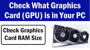 How to Check Graphics Card on Windows 10 | How To Check Graphics Card Ram Size | Check Graphics Card