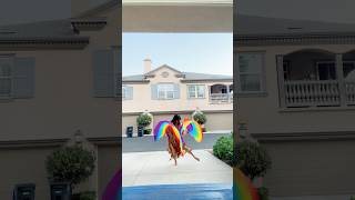 Chinese fan dance love beauty joy freedom nonviolence flag dance
