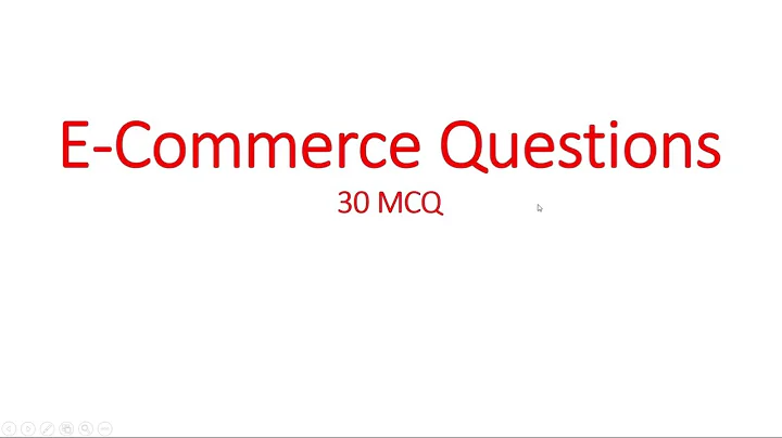 E-Commerce Questions