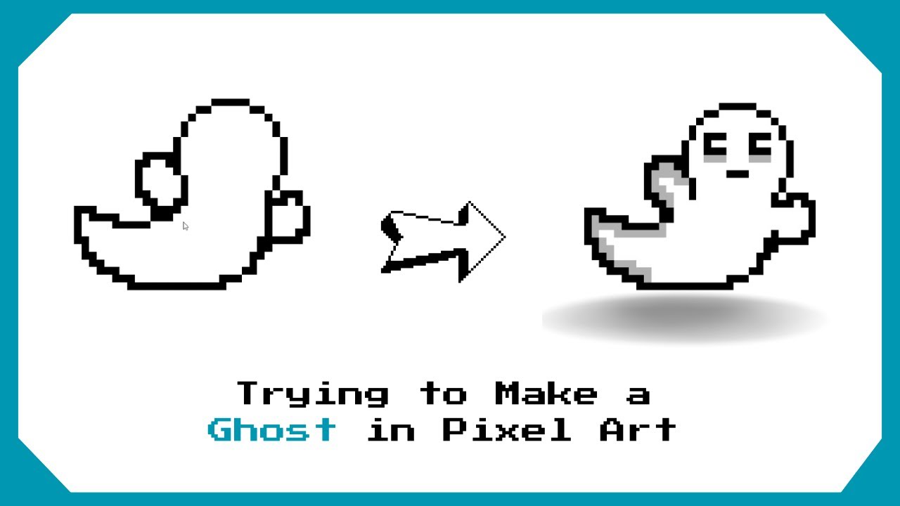 Trying to make a ghost in Pixel Art (I'm a Beginner!) - YouTube