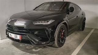 Lamborghini URUS Performante - Start-up / Cold start / EXHAUST Sound check (great V8 sound)