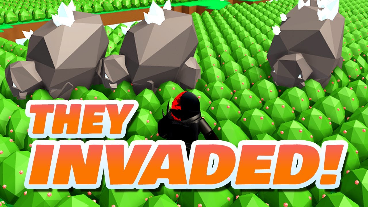 Hacker spawns Slimes and Buffalkor on my Island in Skyblock Roblox