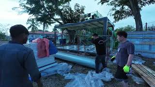 Quick assembly container house installation video