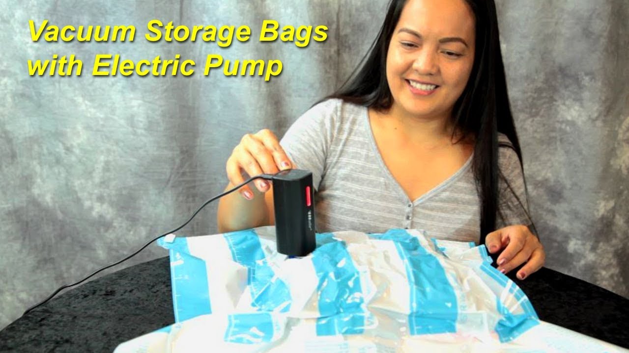 Z ZONAMA Vacuum Storage Bags with Electric Air Pump, 12 Pack (4