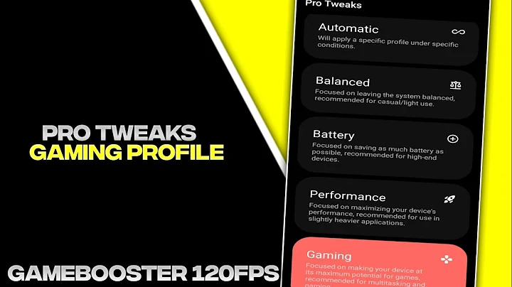 Customize Your Gaming Experience  ( Pro Tweaks ) Gaming Profile | Best GameBooster For Android