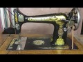 How to operate a treadle sewing machine.