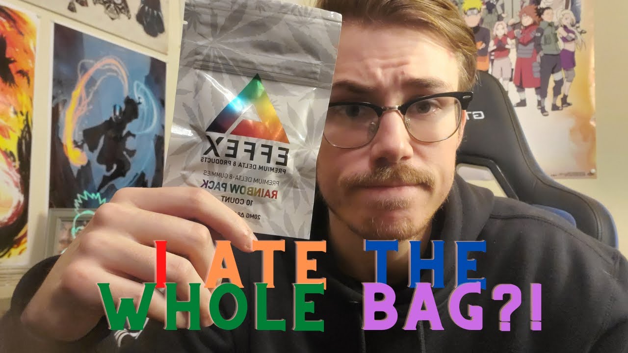 EATING AN ENTIRE BAG OF DELTA 8 GUMMIES! (fully legal thc)