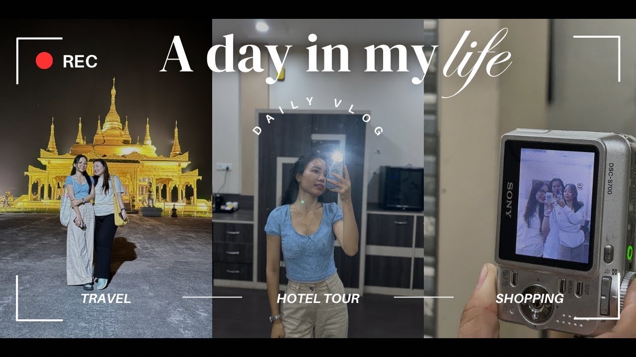 Hotel to stay at Namsai🏨| Golden pagoda night view| Roing to Namsai vlog 🚙 #arunachaldiaries  #vlog