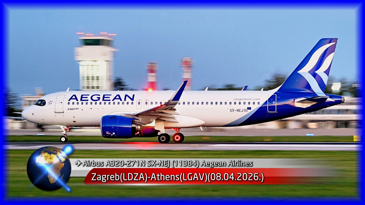 ✈️🇬🇷Airbus A320-271N (SX-NEJ) Aegean Airlines_Zagreb(LDZA