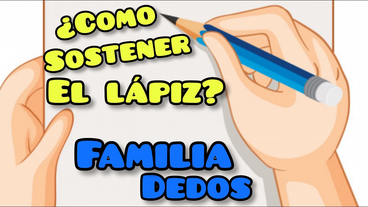 📝💡TECNICA DIVERTIDA para enseñar a sostener EL LÁPIZ correctamente| CUENTO familia dedos| 2023
