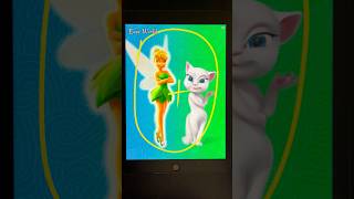 Tinker Bell’s transformation into Talking Angela transformation glowup princess aiart