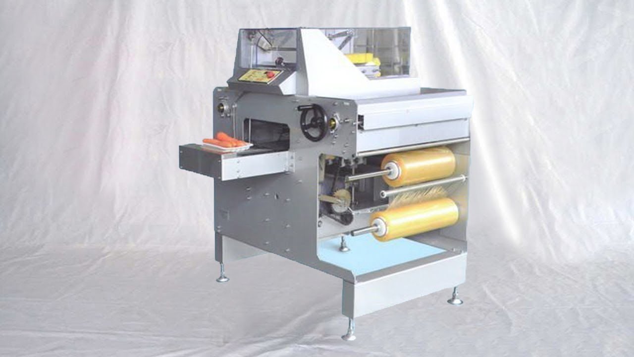 Download Fruit vegetable cling film tray packaging machines supermarket equipment wrapping labeling line ...