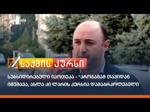 სუბსიდირებული იპოთეკა - შედეგები - “პროგამამ თავიდან იმუშავა, ახლა კი ლარის კურსია დამაბრკოლებელი\"